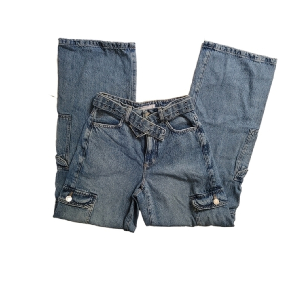 Garage Light Blue Straight-Leg Denim Jeans